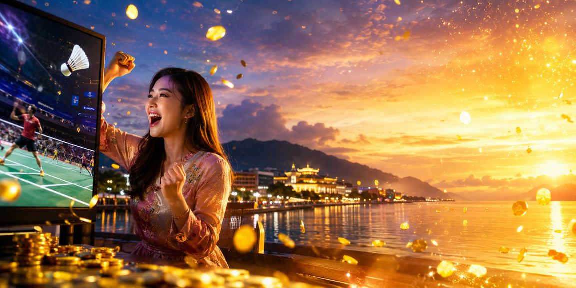 Pengguna di Kota Kinabalu mengakses taruhan kriket melalui telefon bimbit pada platform sport88